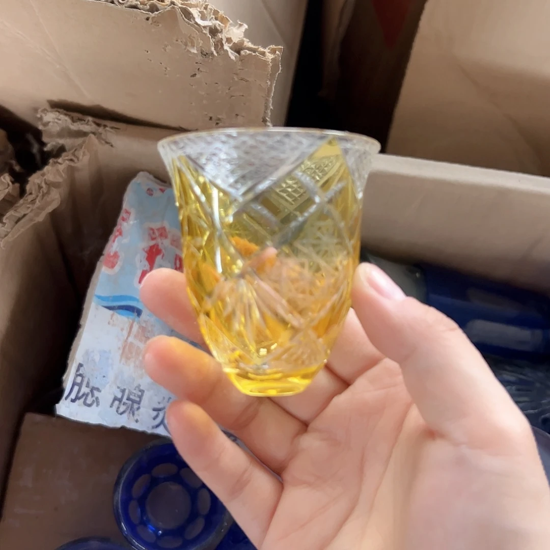 高脚款水晶玻璃微瑕一个