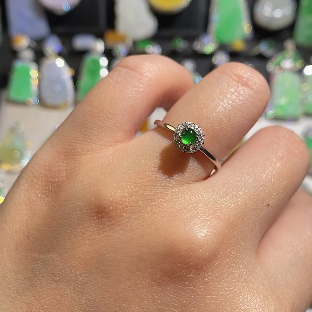 翡翠颈饰银S925镶嵌蒋*～天然翡翠