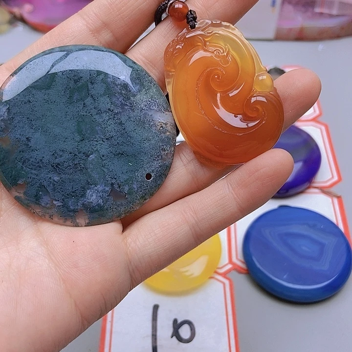 【闪购商品】玛瑙/玉髓珠宝半成品未镶嵌彼**开