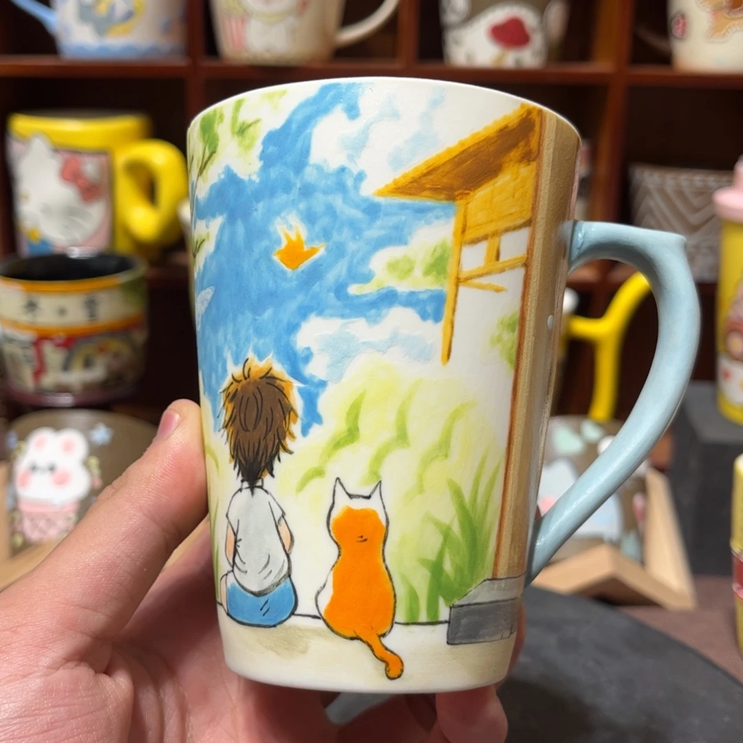 吴***丫陶杯子景德镇陶瓷马克杯