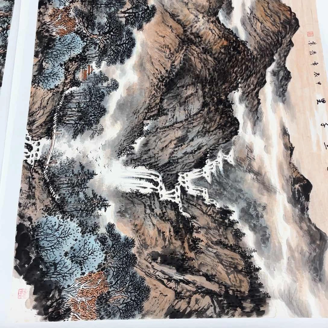 国画哈***员绘画艺术作品