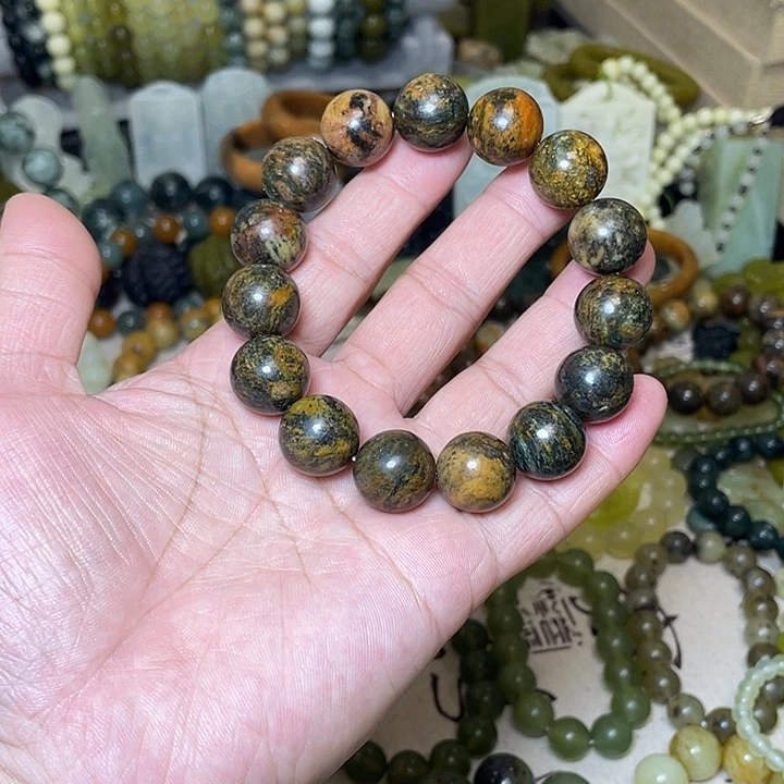蛇纹石玉未镶嵌手链