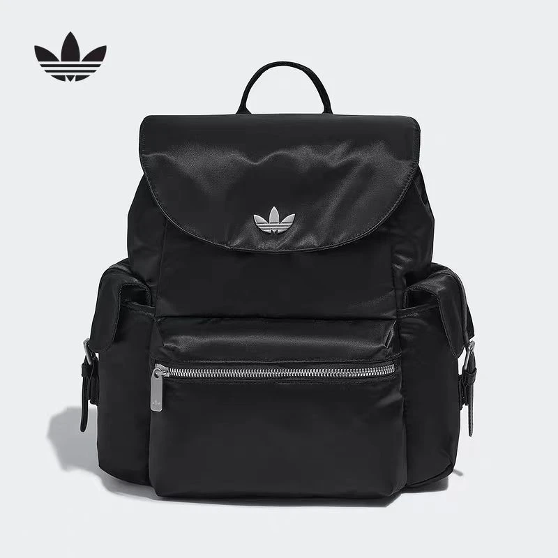 adidas/阿迪达斯三叶草女翻盖街头潮流背包翻盖运动双肩包KC2759