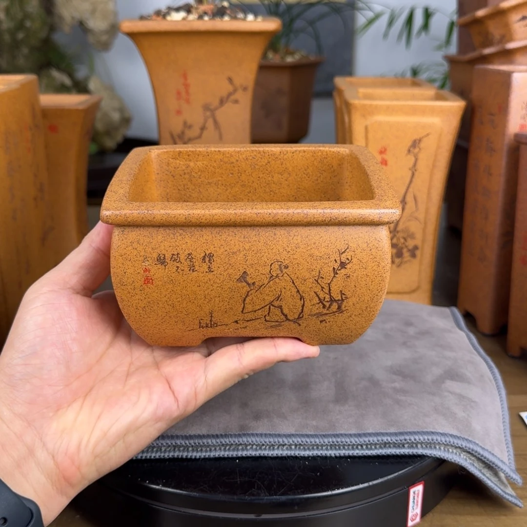 紫砂花盆紫砂花盆12-9-6.5