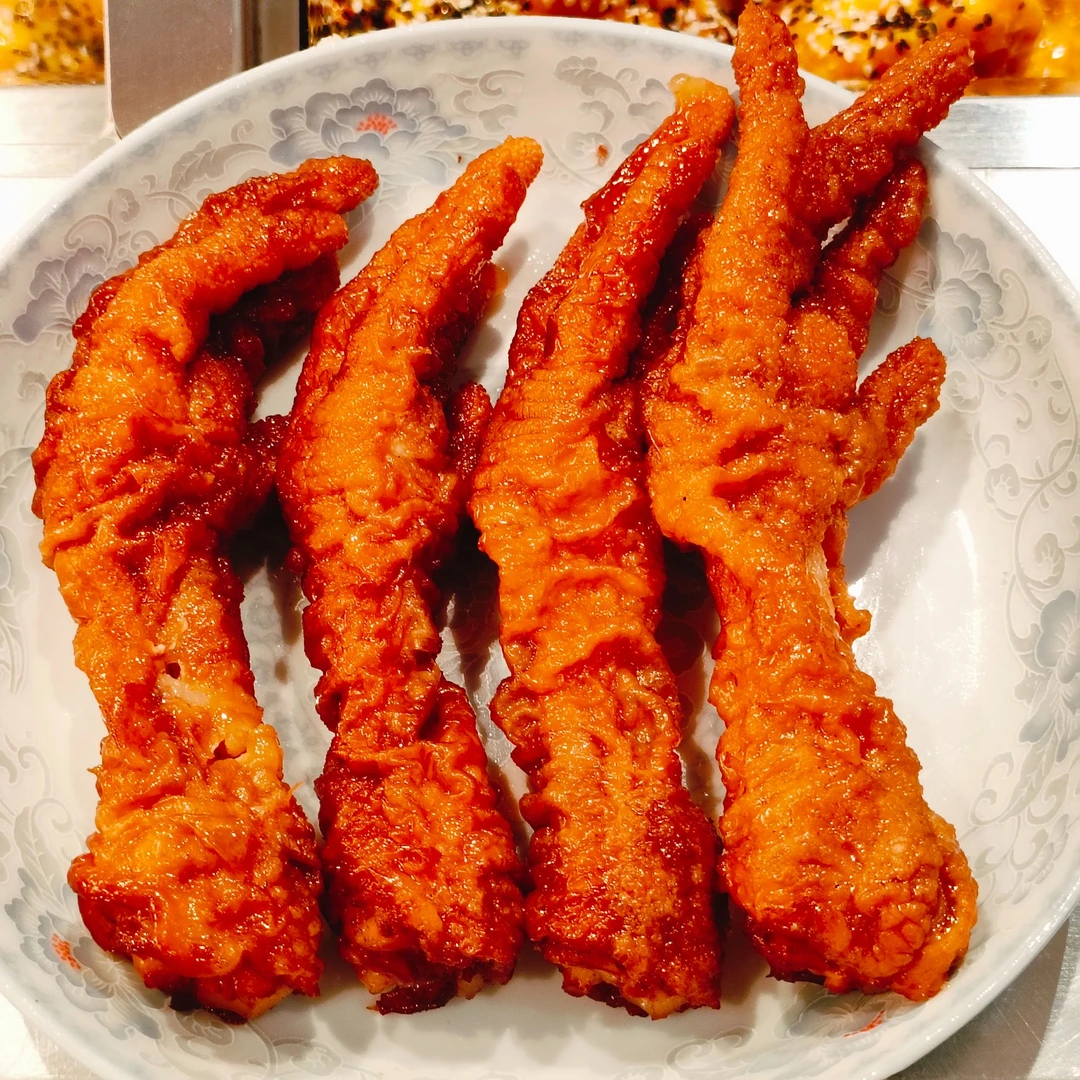 来小卤虎皮鸡爪五香卤鸡爪4只/袋真空装卤味解馋零食