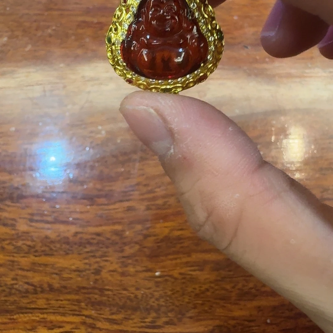 木质非金属变色湖泊佛公孤品