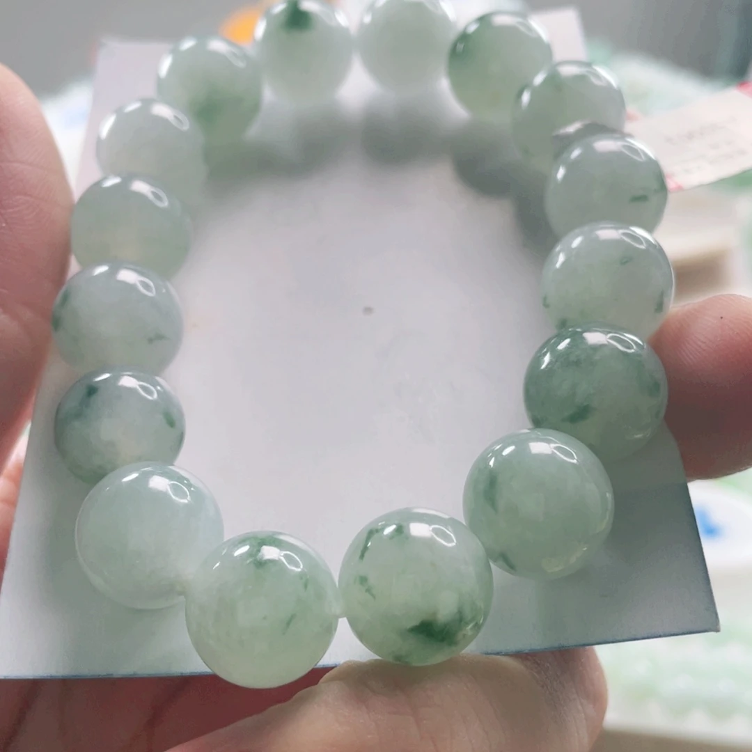翡翠未镶嵌手链手串12+