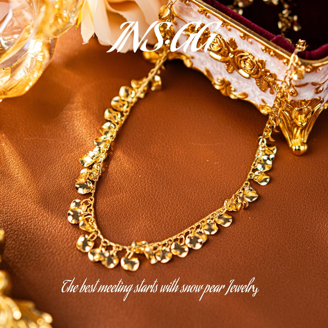 【INS · GG】铜 ♠ 浮华跃金 时尚轻奢 X1093 项链·短款