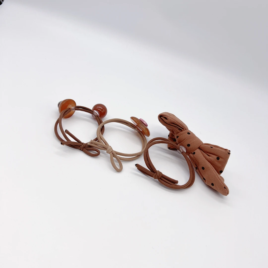 Mi33 蝴蝶结爱心圆球发圈组合 Q06063Q26