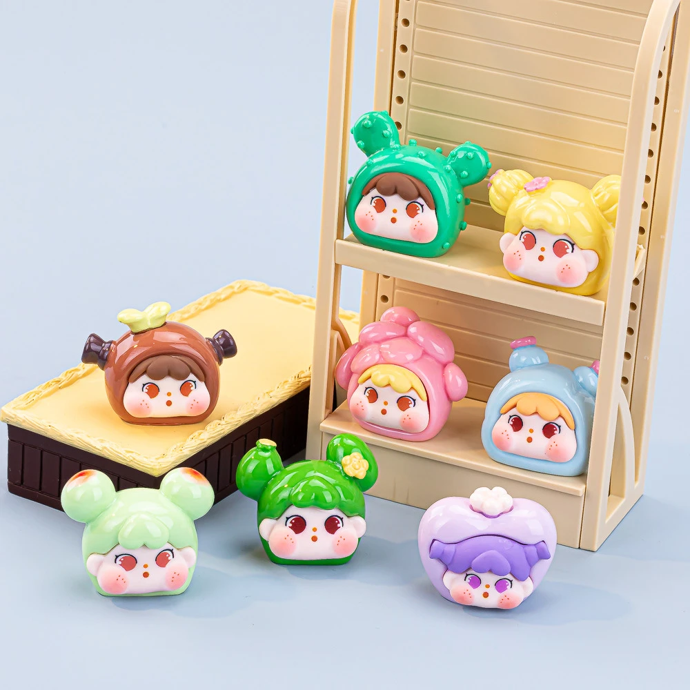 [植物多肉QQ女孩]创意网红高颜值摆件diy潮玩饰品可爱学生礼物