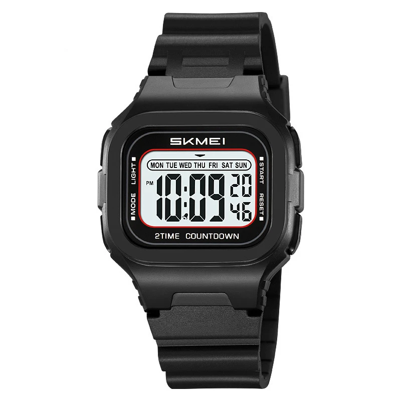 方形手表户外战术军表运动表潮流夜光多功能防水男表时尚小方腕表