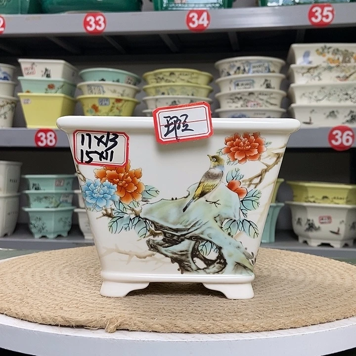 紫砂紫砂花盆4848