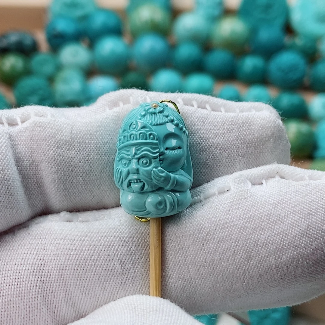 绿松石未镶嵌珠宝半成品