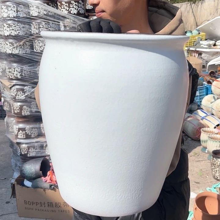 红陶大白盆口径25高度30