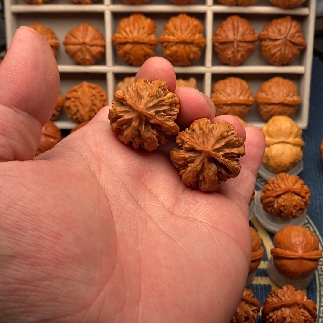 家***鹏文玩核桃把件西瓜八棱