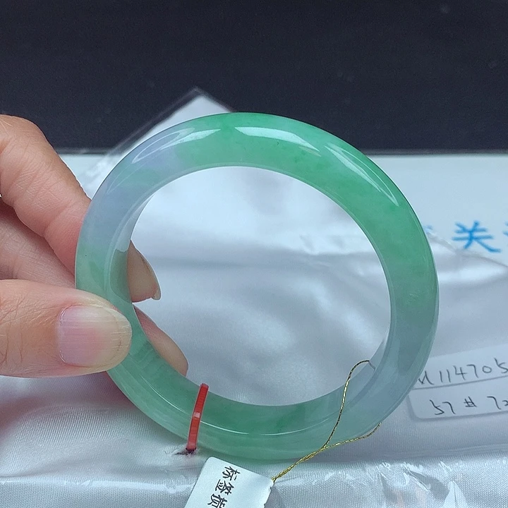 未镶嵌手镯翡翠57圈4705