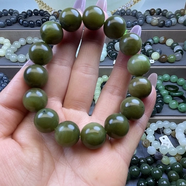 和田玉未镶嵌手链