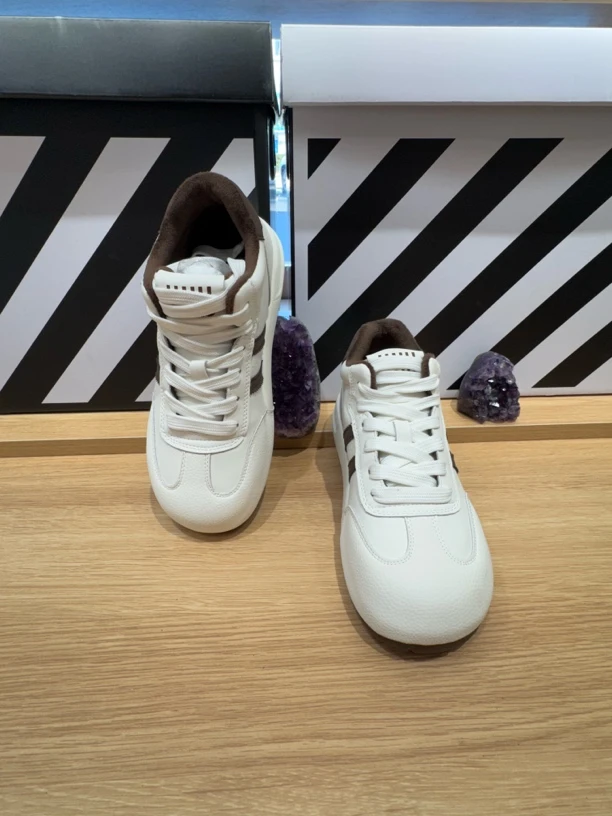 秋冬女鞋圆头系带德训鞋时尚休闲鞋