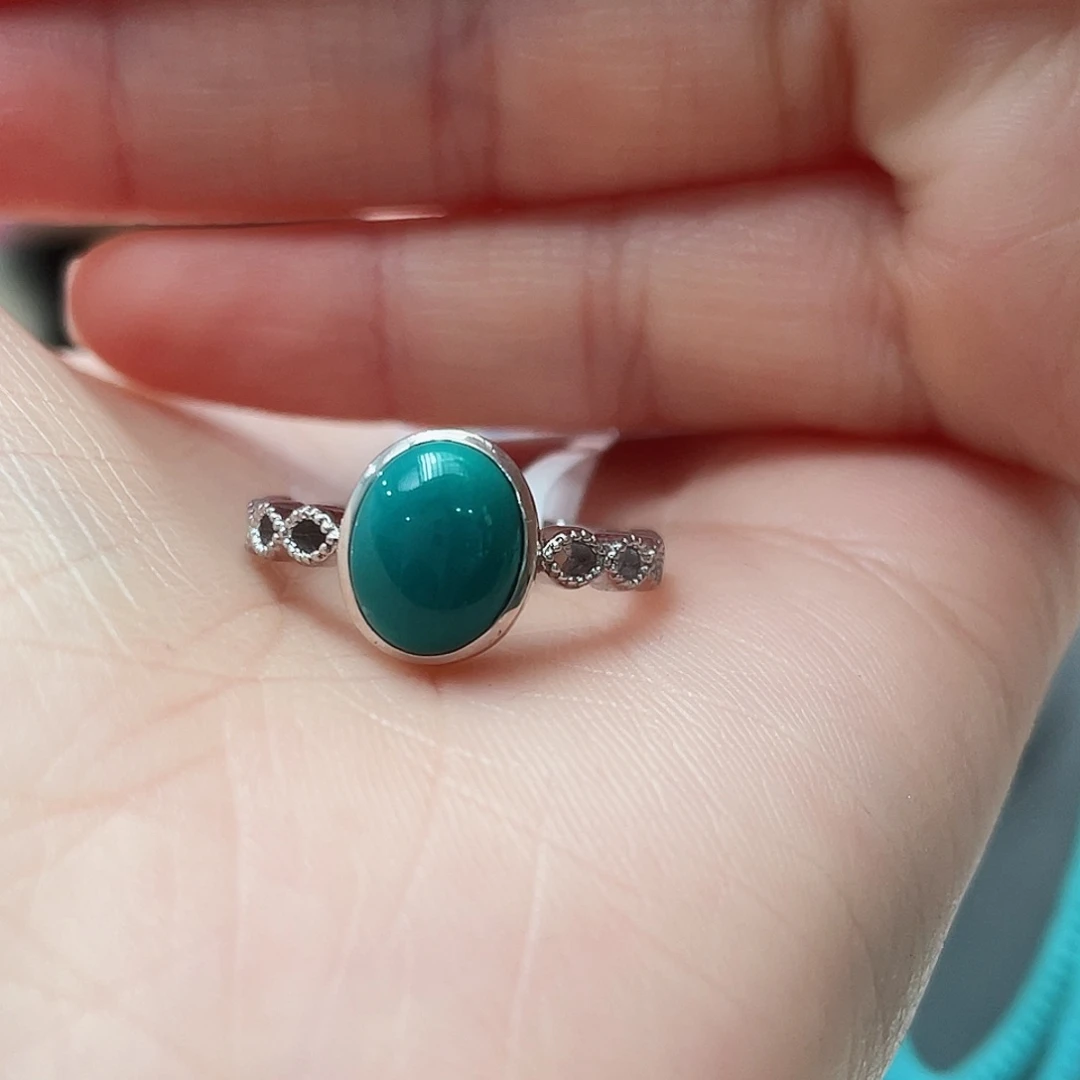 绿松石颈饰银S925镶嵌