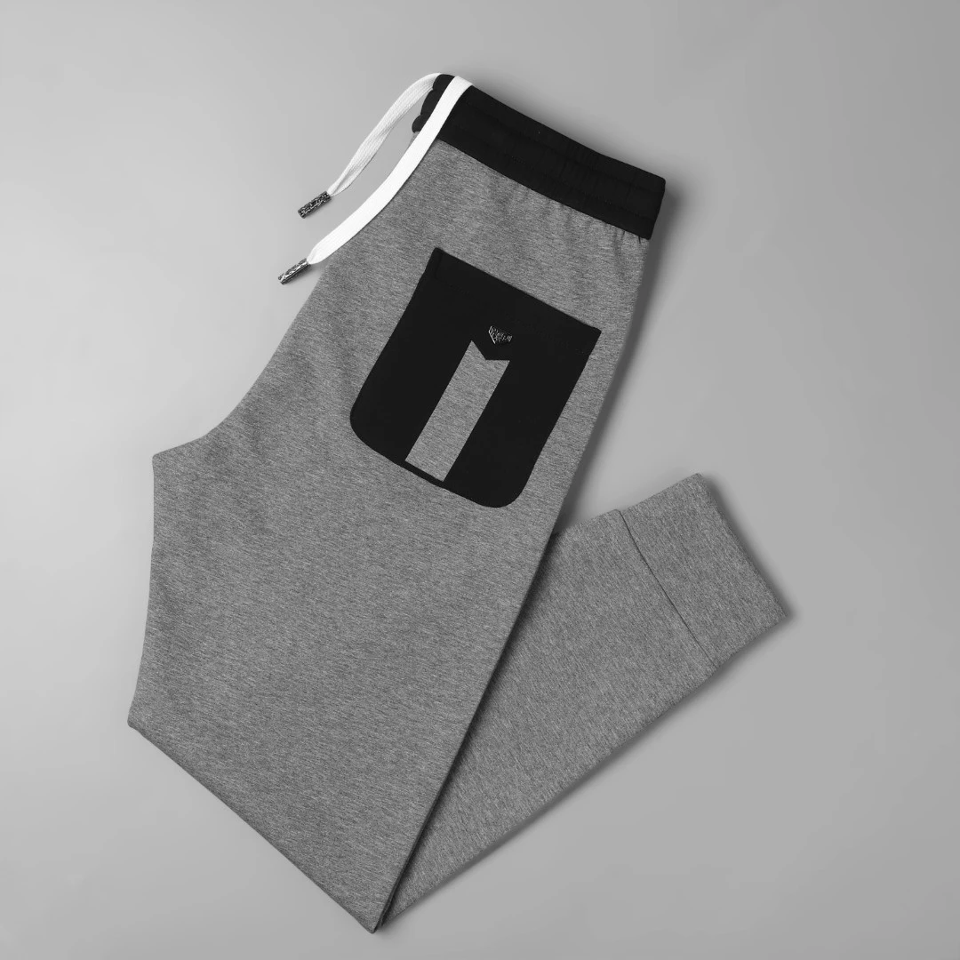 春季新款精品空气棉男士休闲裤运动卫裤弹力修身束脚裤潮流男裤