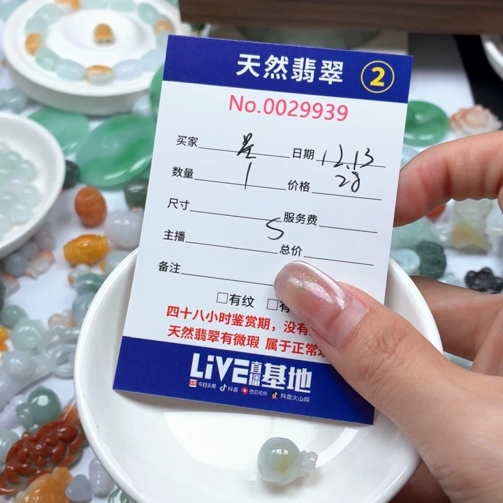 星***海翡翠未镶嵌挂件Ty