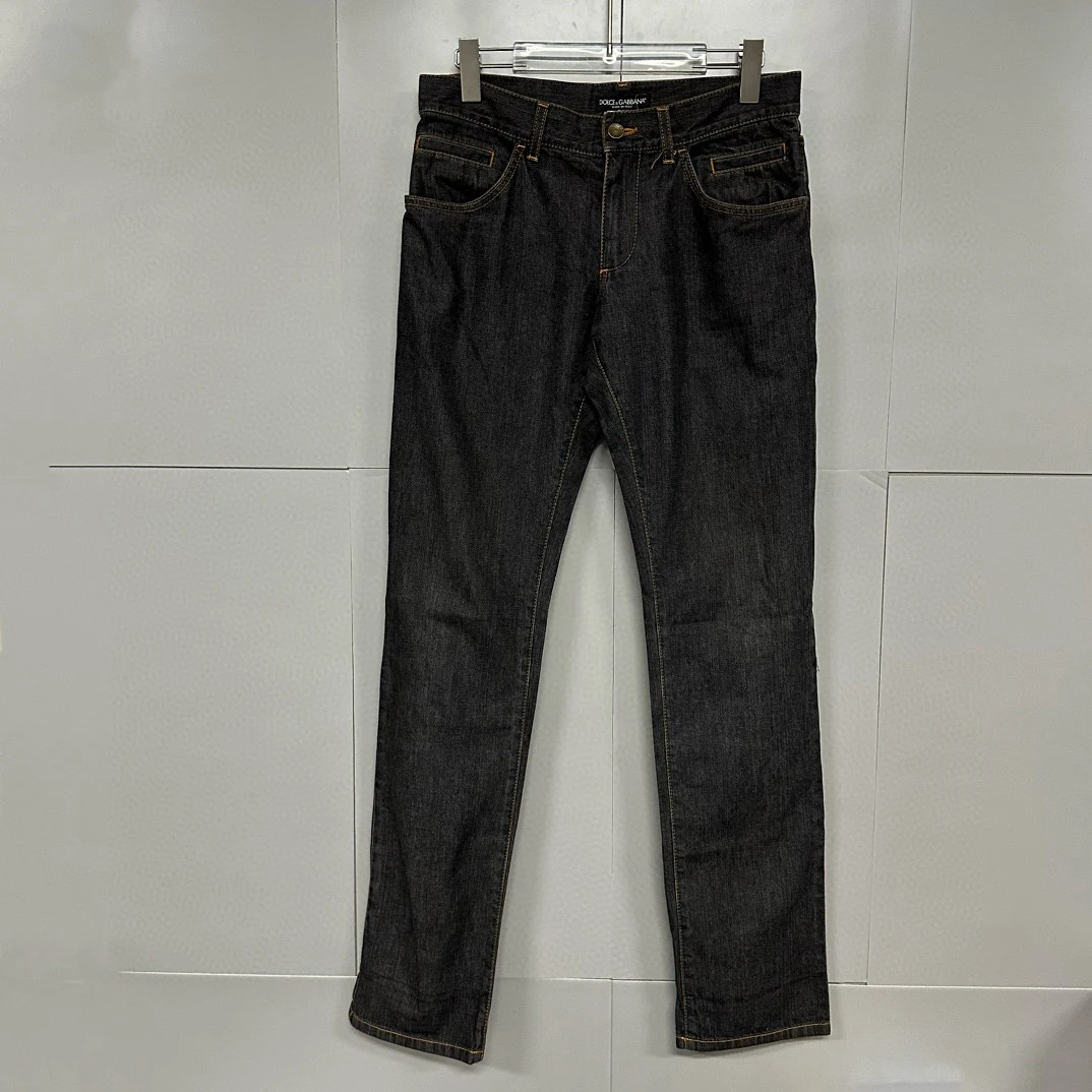 95新 MCM D&G口袋皮牌牛仔长裤 44码 D12374