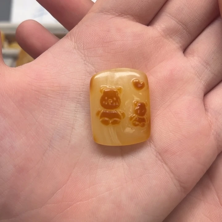 裸石琥珀未镶嵌天然蜜蜡配件