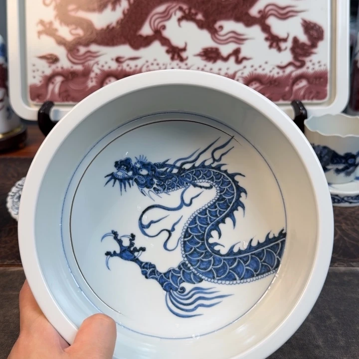 不****?丰良窑制手工手绘微瑕