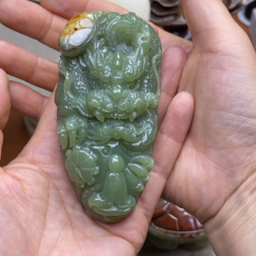 【闪购商品】和田玉（糖玉）未镶嵌把件凝**兰