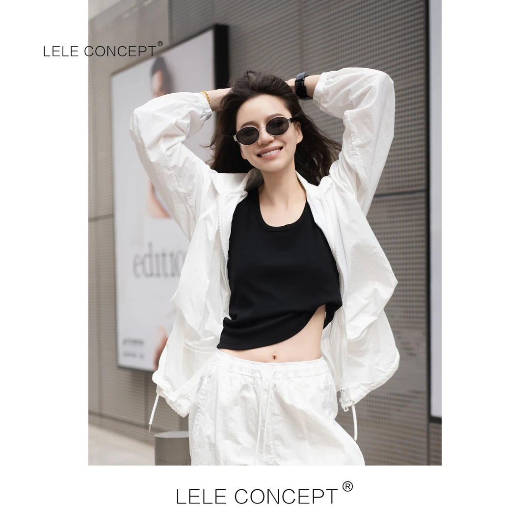LELE CONCEFT丨百搭高级感抽带夹克外套Y0599