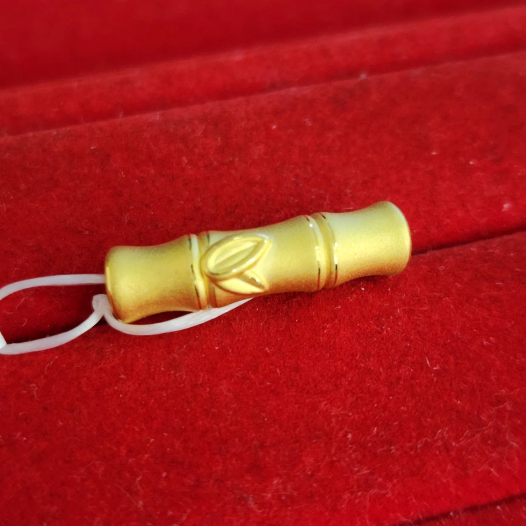 【夕夕专享】足金999 竹节弯管 GP 1.03