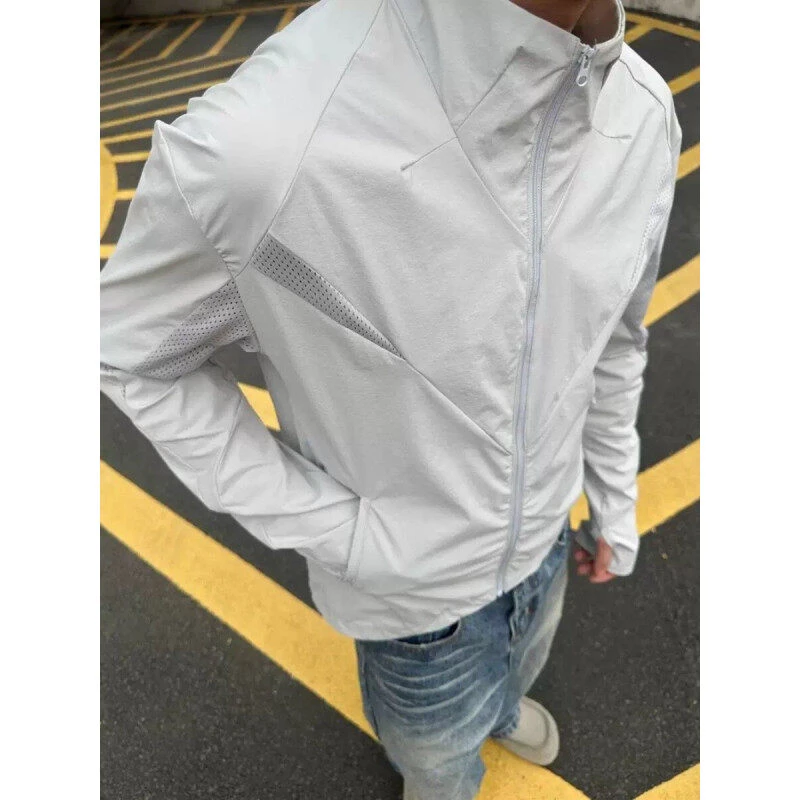 黑色冰丝户外防晒衣夹克男款夏薄款轻薄钓鱼防晒服外套户外骑行服