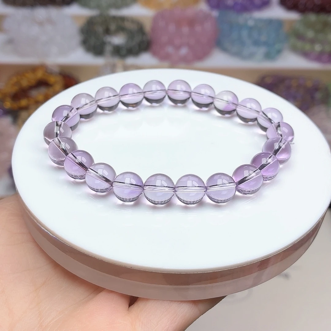 :***）水晶手串未镶嵌天然水晶8.4-16