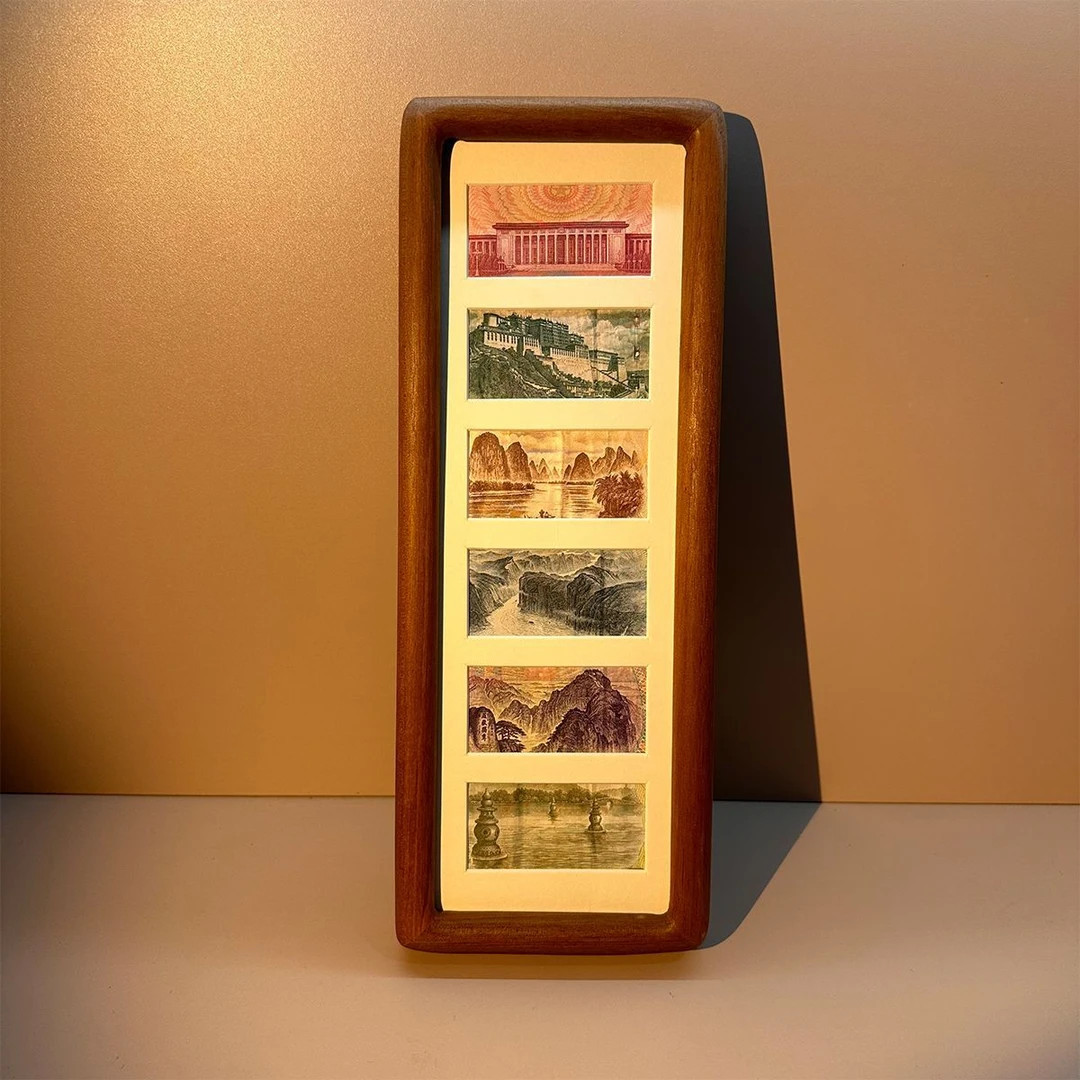 百元钞票人民币大好河山相框祖国钱币收藏乔迁新居开业送朋友闺蜜