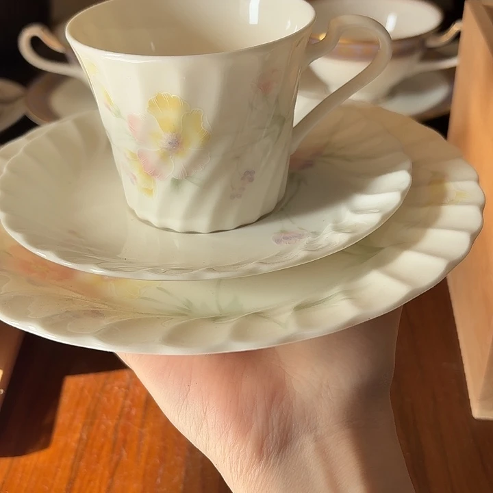 日光咖啡甜品碟套组啦啦啦