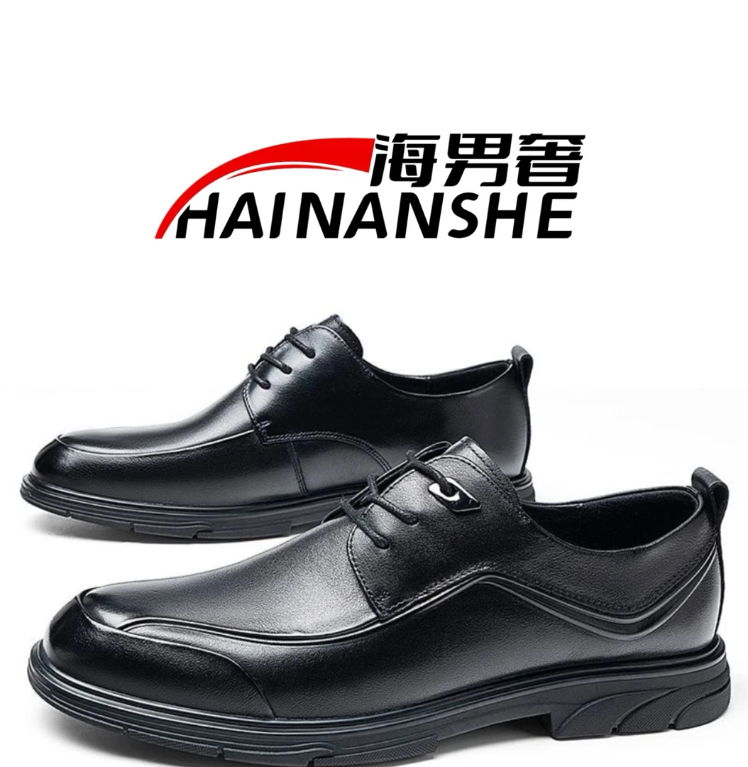 男士皮鞋2025新款夏季商务真皮皮鞋正装牛皮新郎鞋德比鞋3Y03