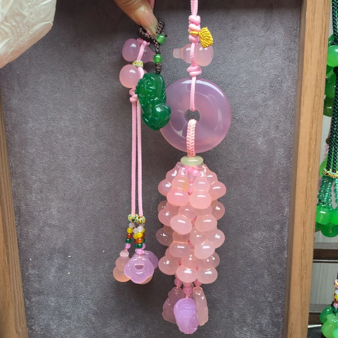 玛瑙/玉髓车挂未镶嵌习***默