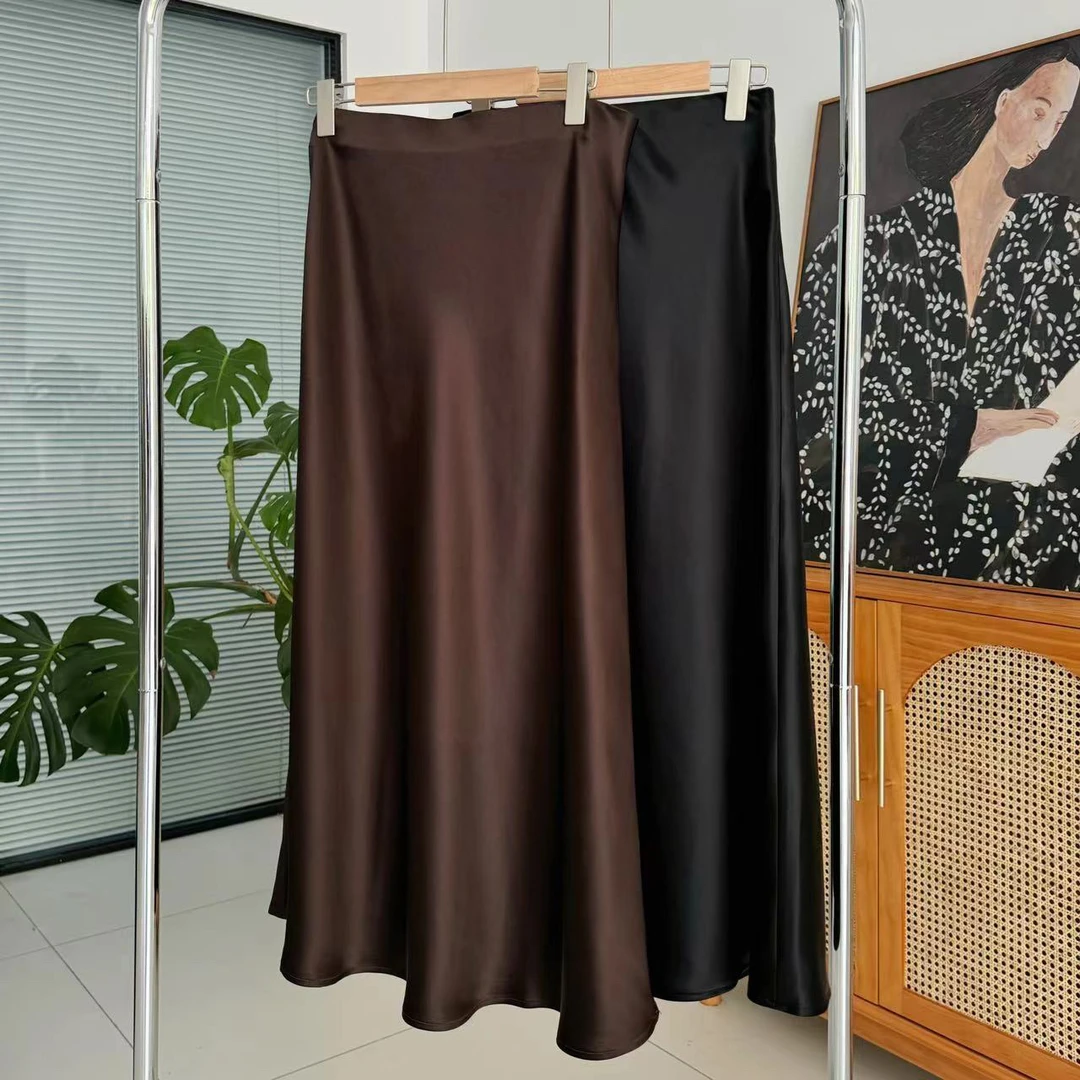 0101三醋酸半身裙鱼尾A字包臀优雅贵气修身显瘦