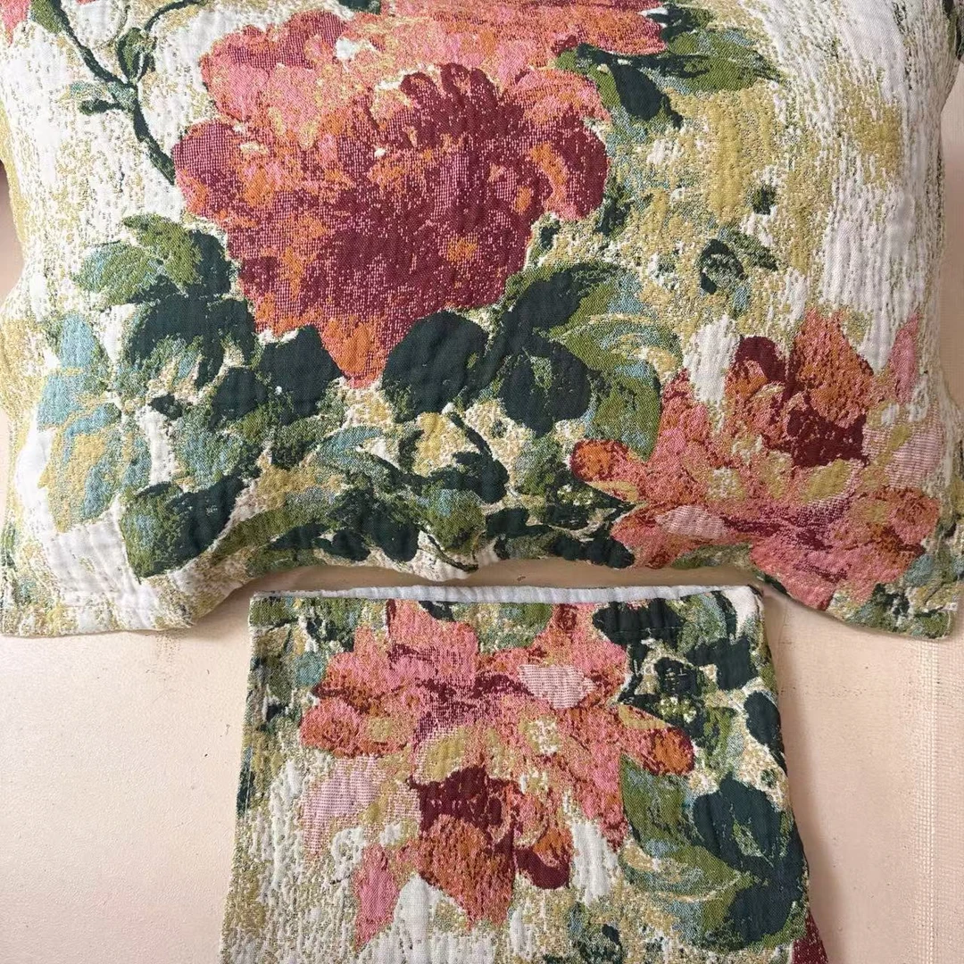 【花卉雅韵】52*78高密枕巾柔软高档透气枕巾