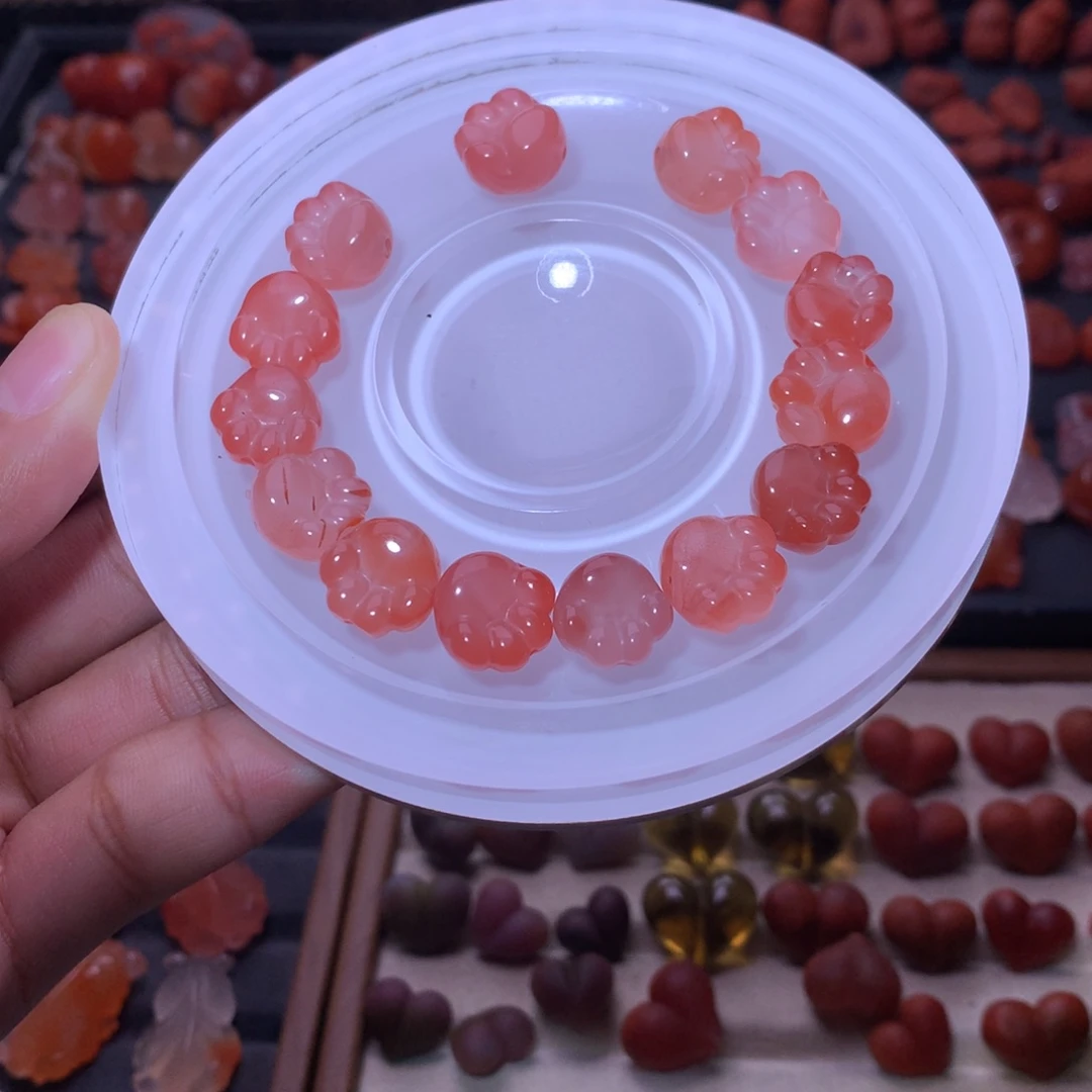 M***~南红玛瑙未镶嵌珠宝半成品4