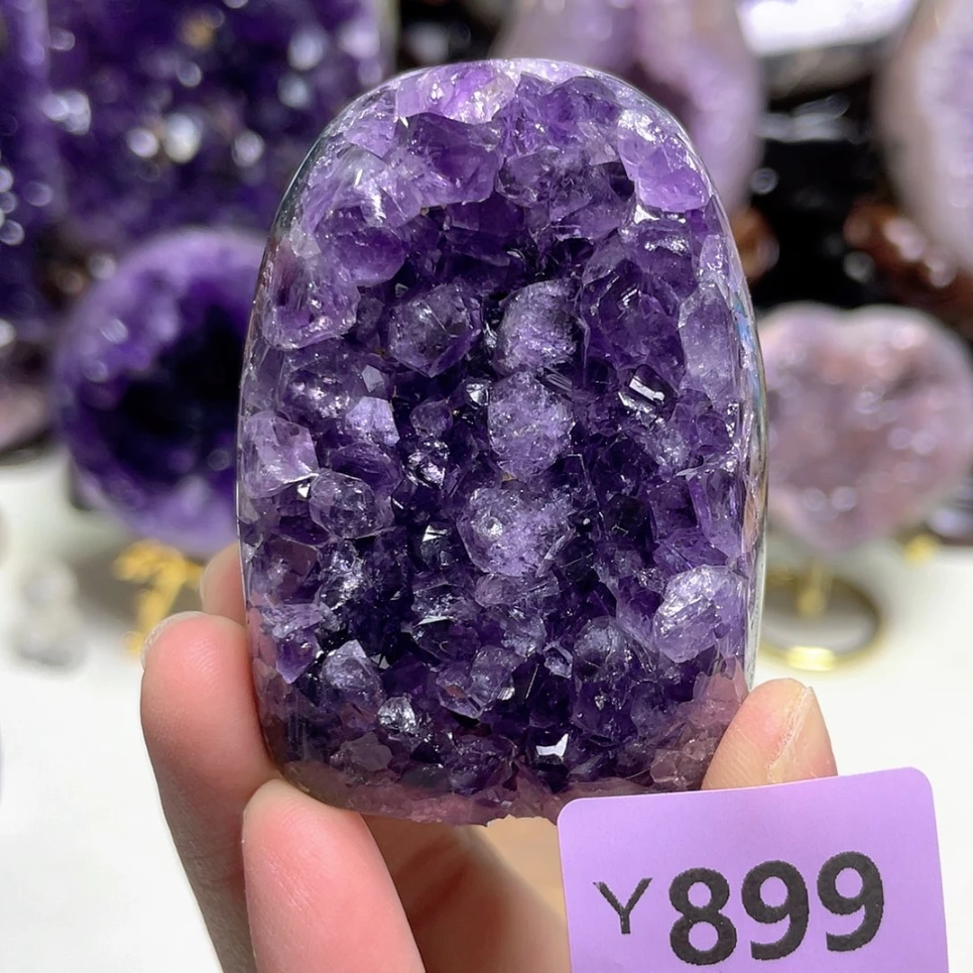 未镶嵌摆件紫晶晶震