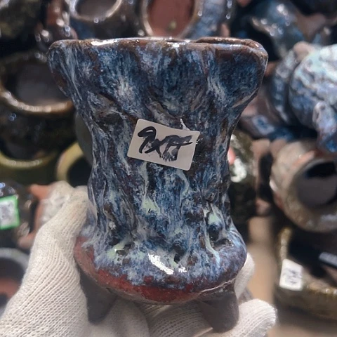 红陶粗陶花盆手工