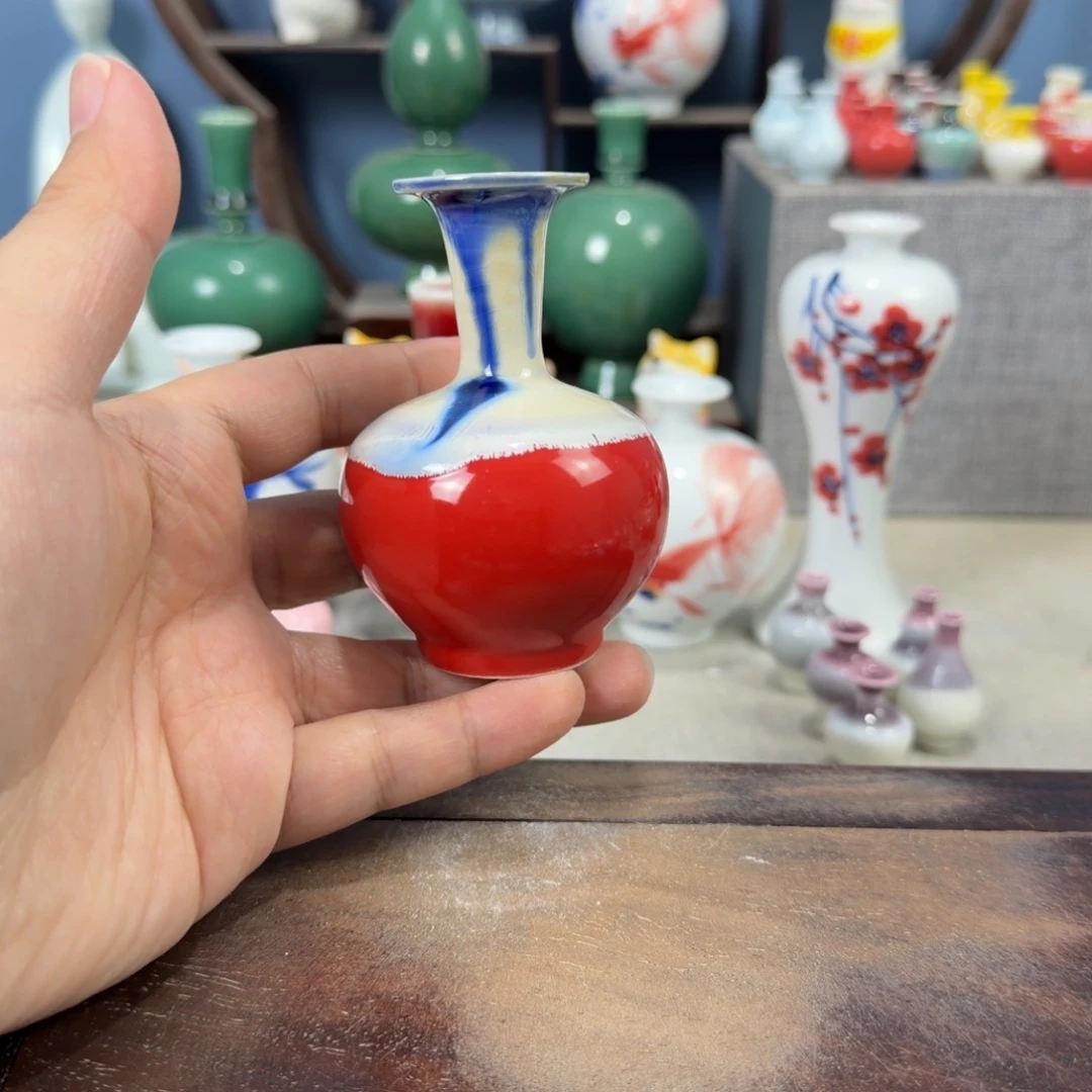 陶瓷手工小花器摆件