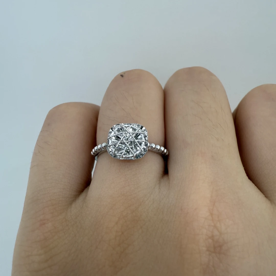 A铂金950克重2.91开口戒