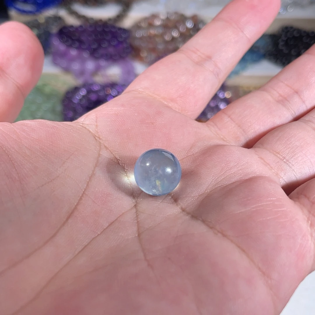 【闪购商品】烟晶手链银S925镶嵌T*?海蓝宝