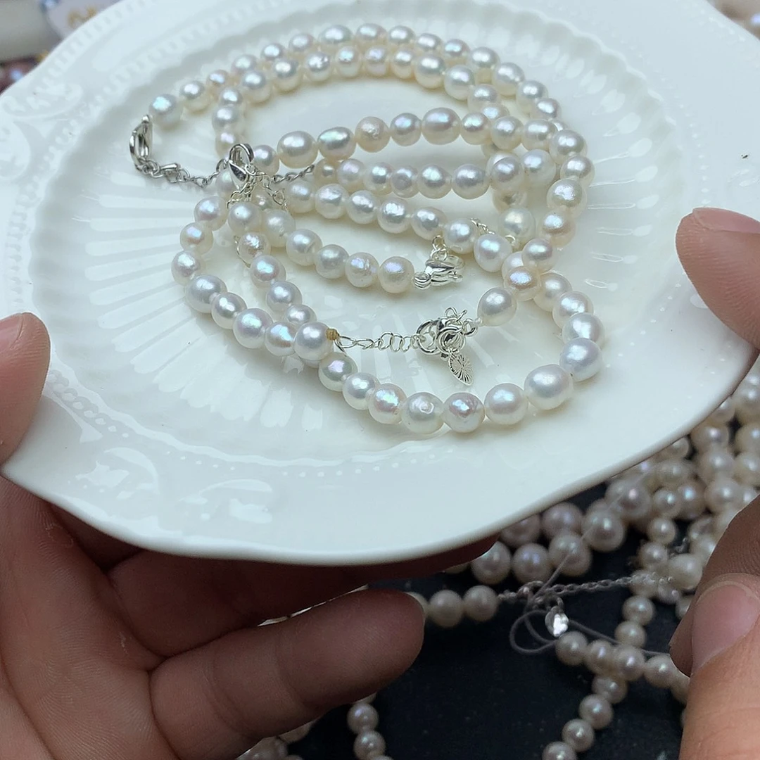 淡水珍珠5-6未镶嵌sl12手链