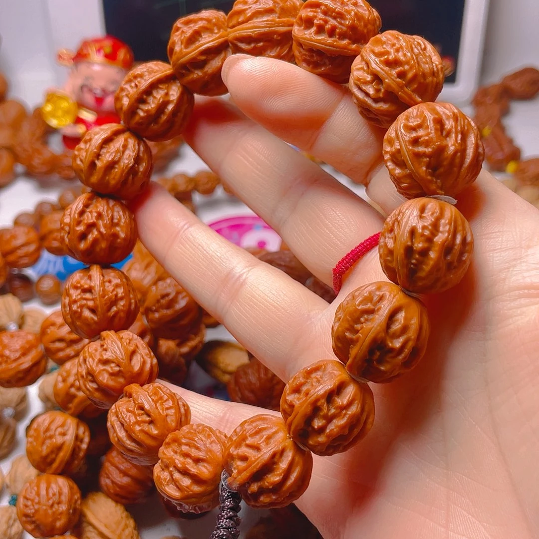 九***）文玩核桃吊坠京八棱