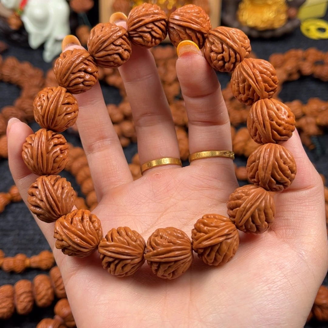 桃核吊坠A6链接手串