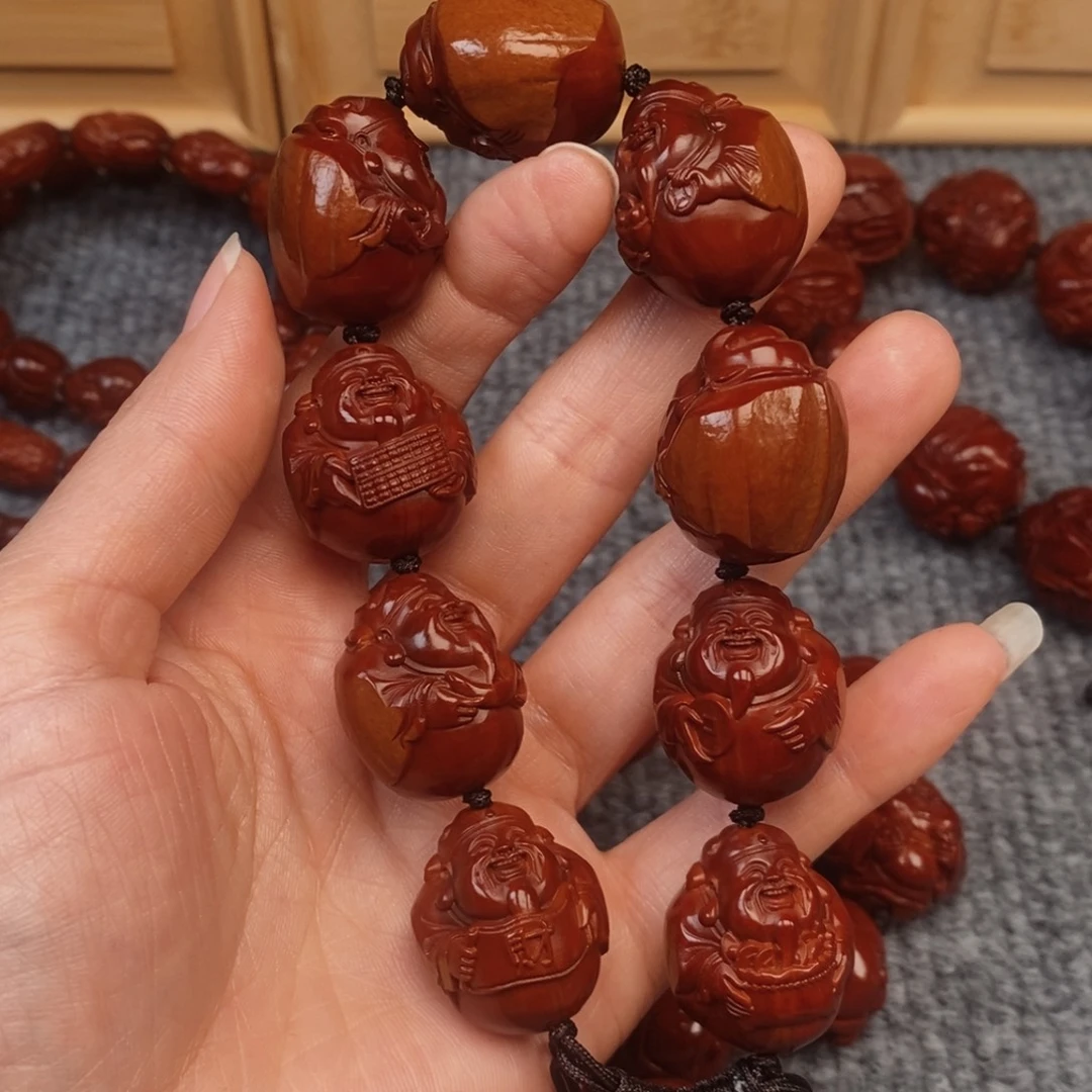 冰***魂橄榄核手串/手链包衣财神