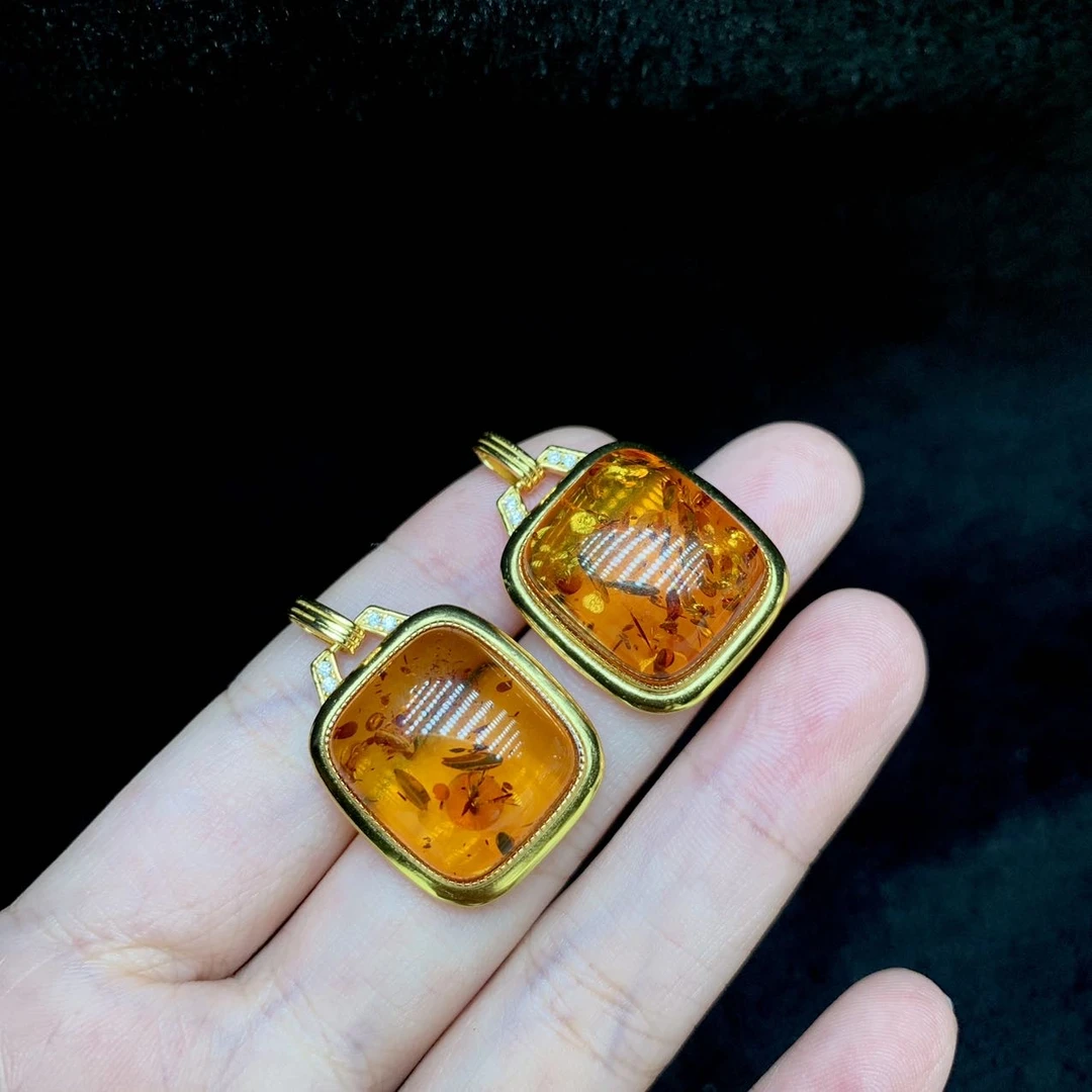 【云上好物】11 DS82333-S925银花珀吊坠-多样性发一件-14x16mm(JG)